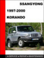 Thumbnail SsangYong Korando 1997-2000 Service Repair Manual Thumbnail SsangYong Korando 1997-2000 Service Repair Manual