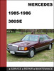 Thumbnail Mercedes-Benz 380SE w126 1984-1985 Factory WORKSHOP Service manual Thumbnail Mercedes-Benz 380SE w126 1984-1985 Factory WORKSHOP Service manual