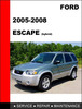 Thumbnail Ford Escape Hybrid 2005 to 2008 Factory workshop Service Repair Manual