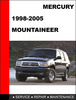 Thumbnail Mercury Mountaineer 1997 to 2001 Factory workshop Service Repair manual