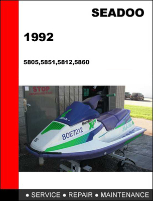 Product picture Bombardier Seadoo 1992 all model Service Repair Manual