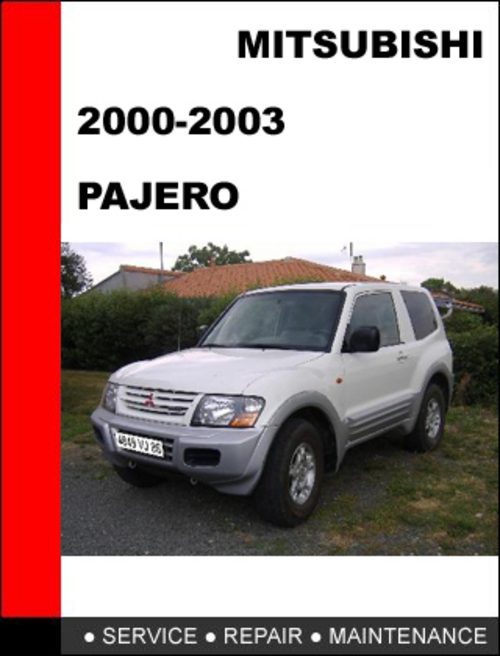 Product picture Mitsubishi Pajero 2000-2003 Workshop Service Repair Manual