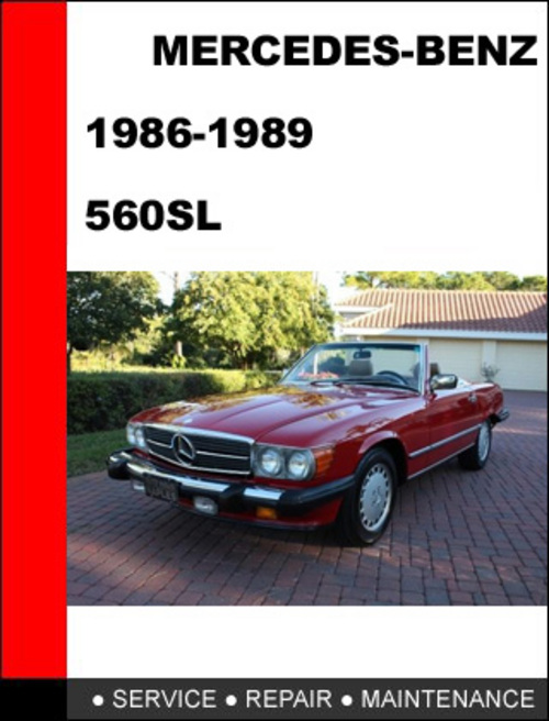Product picture Mercedes-Benz 560SL 1986-1989 Factory Service Repair Manual