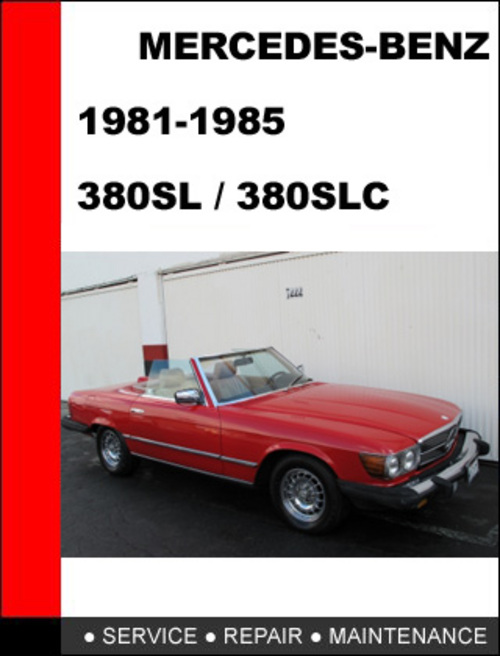 Product picture Mercedes-Benz 380SL - 380SLC 1981-1985 Service Repair Manual
