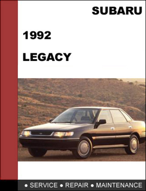 Product picture Subaru Legacy 1992 Factory Service Repair Manual Download