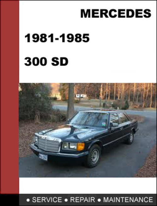 Product picture Mercedes-Benz 300SD w126 1981-1985 Factory WORKSHOP Service manual