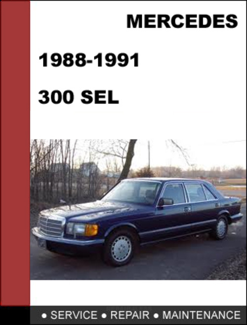 Product picture Mercedes-Benz 300SEL w126 1988-1991 Factory WORKSHOP Service manual