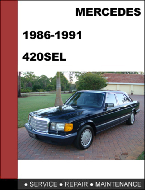Product picture Mercedes-Benz 420SEL w126 1986-1991 Factory WORKSHOP Service manual