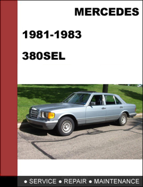 Product picture Mercedes-Benz 380SEL w126 1981-1983 Factory WORKSHOP Service manual