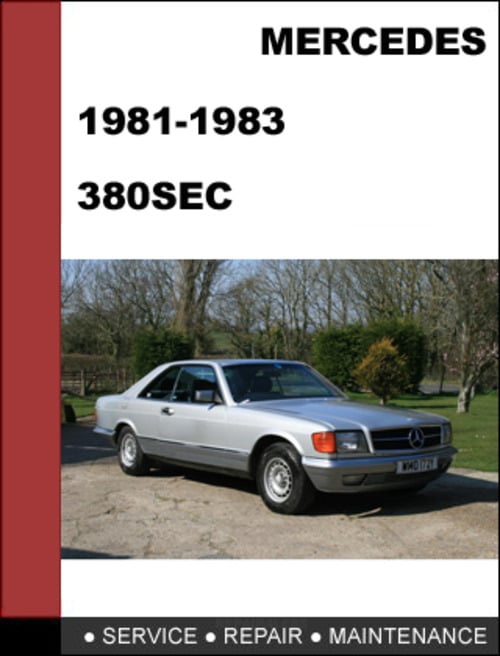 Product picture Mercedes-Benz 380SEC w126 1982-1983 Factory WORKSHOP Service manual