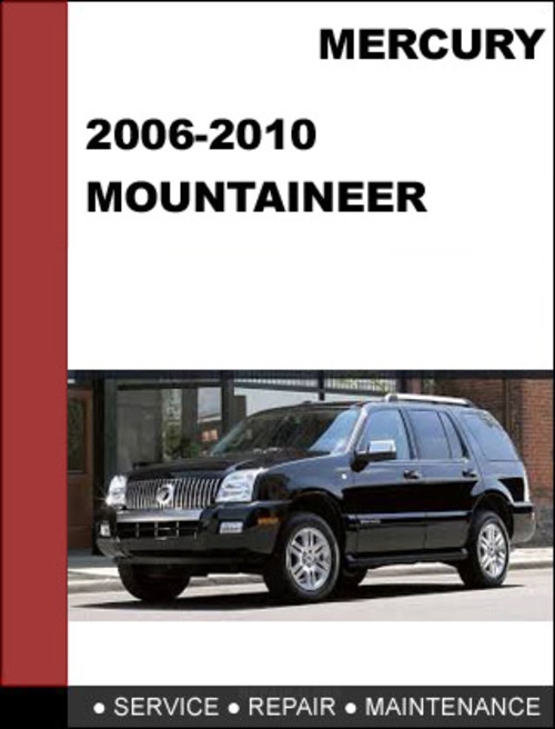 Product picture Mercury Mountaineer 2006 to 2010 Factory workshop Service RePAIR MANUAL