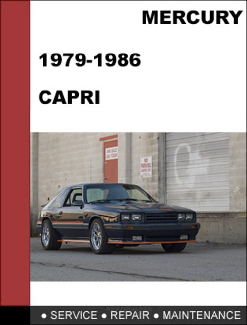 Product picture Mercury Capri 1979 - 1986 Factory workshop Service Repair Manual